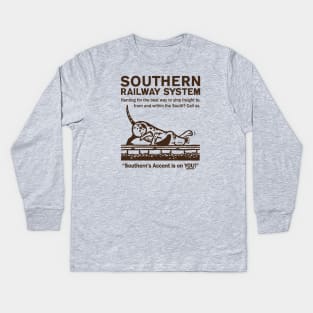 Southern Railway System Kids Long Sleeve T-Shirt